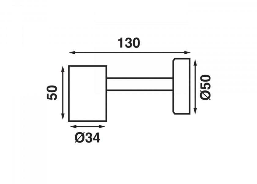 BATSYSTEM LED - læselampe TUBE D1X / fleksibel arm - SejlStrøm