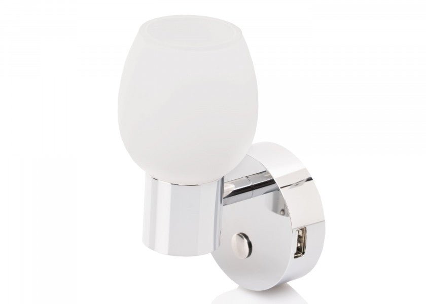 BATSYSTEM LED - væglampe LEIA LW2 USB - SejlStrøm