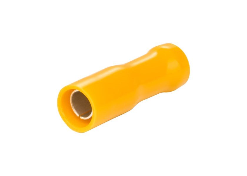 Bullet Female / gul / 4,0 - 6,0 mm² / pakke med 50 stk. - SejlStrøm