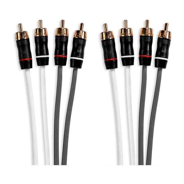 Fusion Performance RCA kabler, 4-kanals, 12 fod (3,66 m) kabel – produktbillede 1