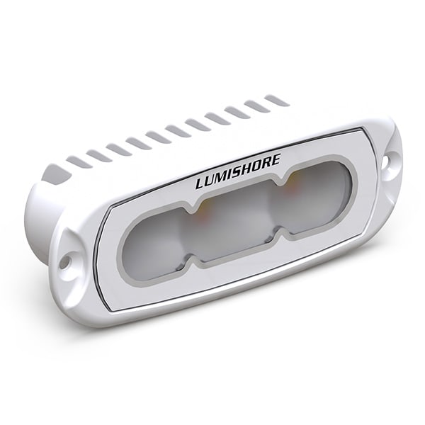Garmin/Lumishore LUX projektørlys, CRGBW hvid 4″ planmonteret – produktbillede 1