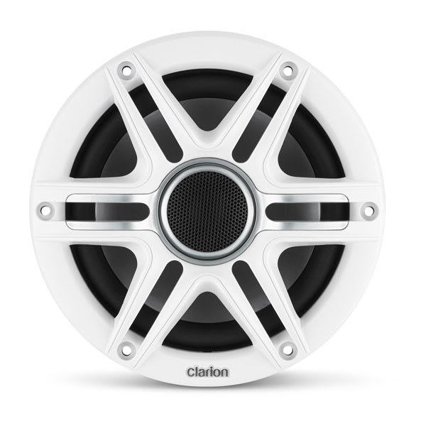 Garmin Clarion® Marine CMSP højttalere, 6,5" med Hvide og Grå Sport Gitre (CMSP-651-SWG) – officielt Garmin produktbillede