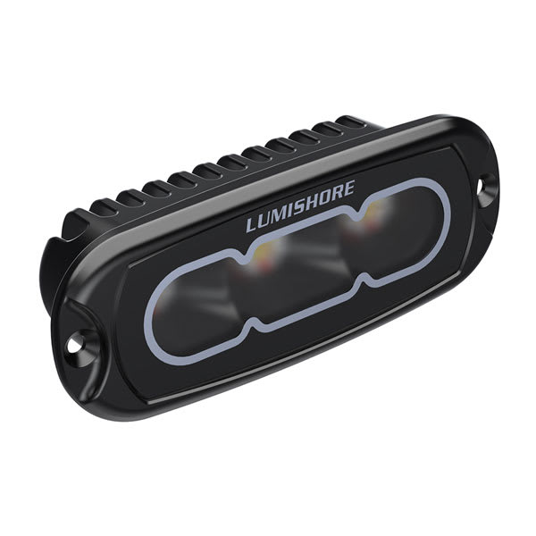 Garmin/Lumishore LUX projektørlys, CRGBW sort 4″ planmonteret – produktbillede 1