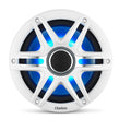 Garmin Clarion® Marine CMSP højttalere, 7,7" med LED og Hvide og Grå Sport Gitre (CMSP-771RGB-SWG) – officielt Garmin produktbillede