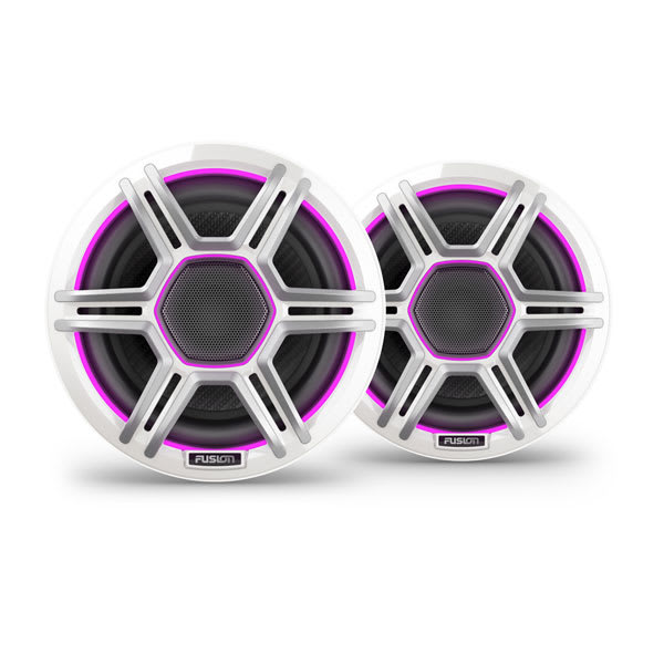 Garmin Fusion Apollo Højttalere, 6,5" LED-marinehøjttalere med gitre i Sports White – produktbillede 1