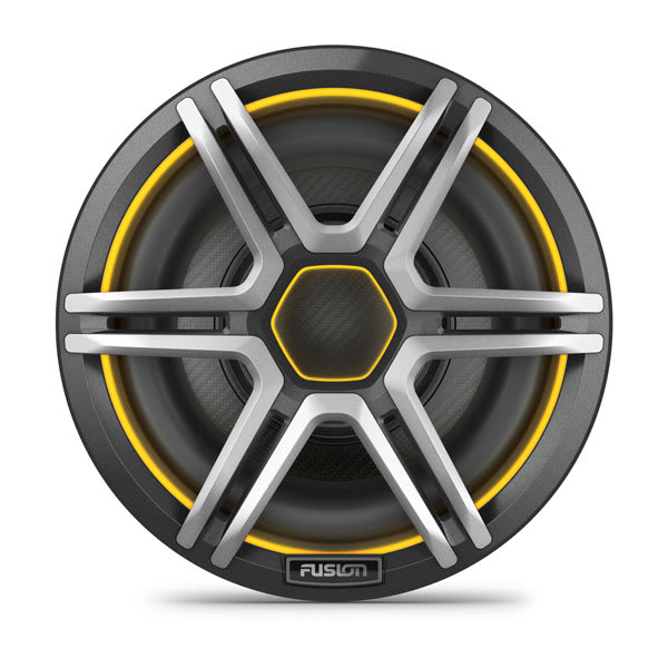 Garmin Fusion Apollo Subwoofer, 10" LED-marinesubwoofer med gitter i Sports Grey – produktbillede 1