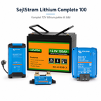 SejlStrøm Lithium Complete 100 – komplet 12V 100Ah LiFePO4-pakke til båd – produktfoto | SejlStrøm