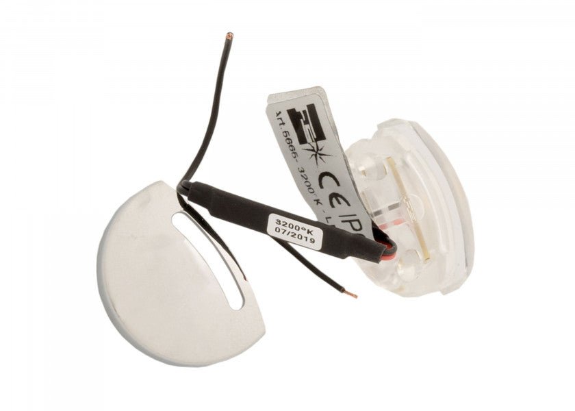 ELETRA T LED - lampe til overflademontering / plast, forkromet - SejlStrøm