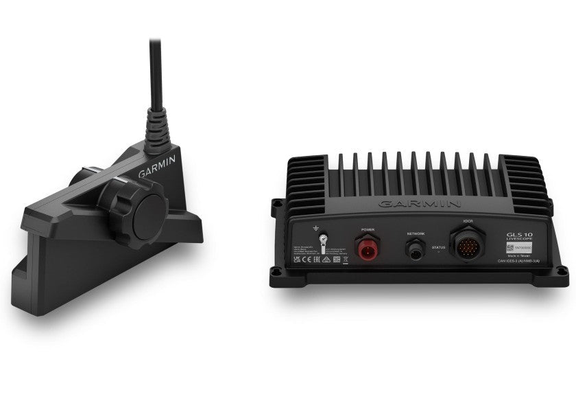 Garmin Panoptix LIVESCOPE Plus-system med LVS34-transducer og GLS10-ekkolodsboks – produktbillede 1
