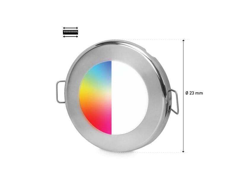 HELLA MARINE APELO LED75 RGB/W Overhead Light / rustfrit stål - SejlStrøm