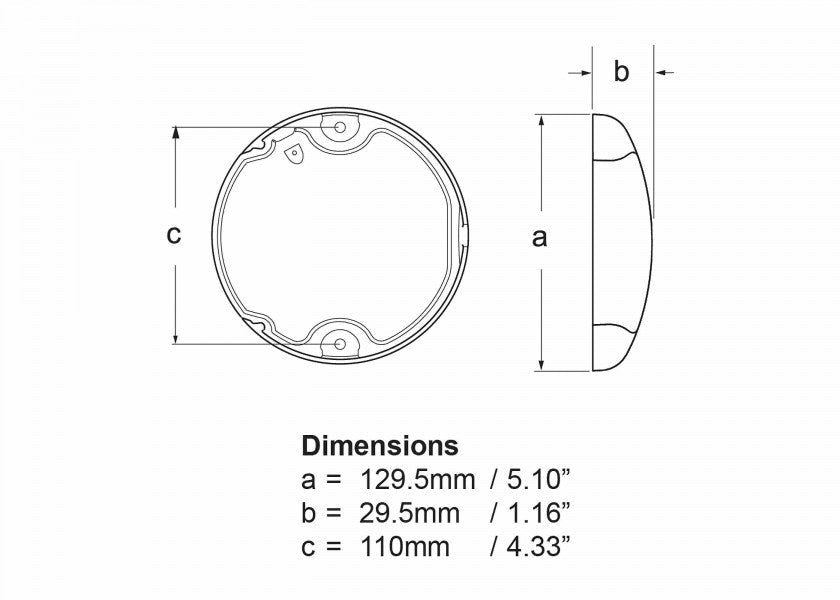 HELLA MARINE EuroLED 130 Touch / hvid/rød - SejlStrøm