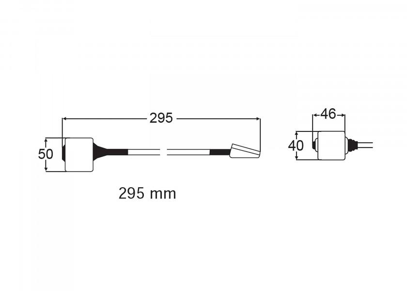 HELLA MARINE Xenon - læselampe / 295 mm / sort - SejlStrøm