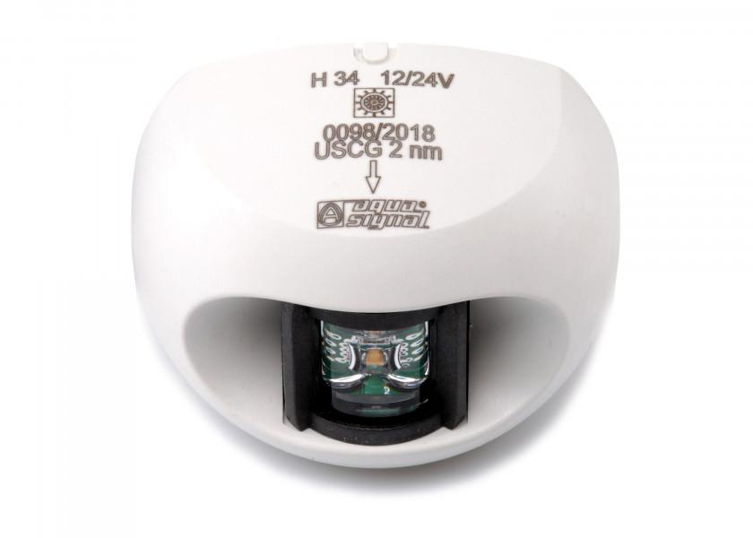 AQUA SIGNAL Serie 34 LED-hæklys – hvidt hus