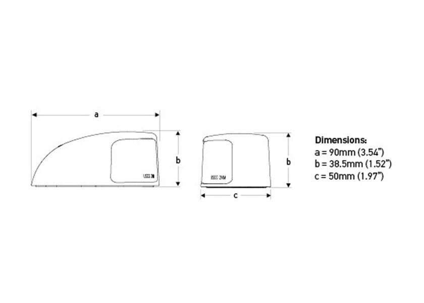 HELLA MARINE NaviLED-sæt styrbord + bagbord dæksmontering – hvid
