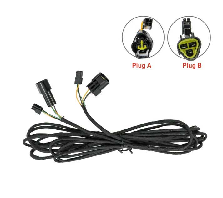 Sunster 1pc 12 V forlængerkabel til LCD-panel 3 m/5 m