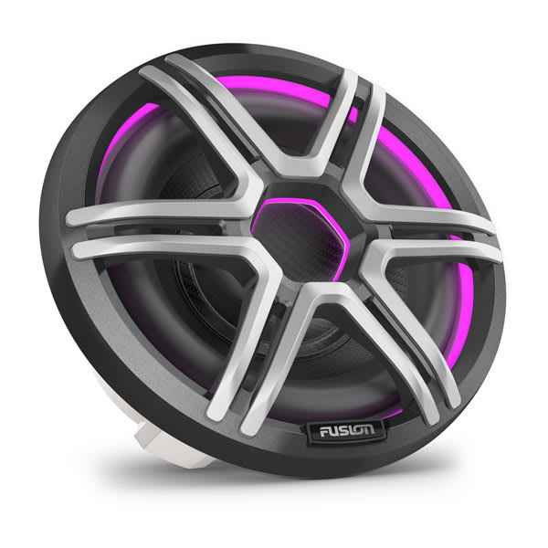 Garmin Fusion Apollo Subwoofer, 10" LED-marinesubwoofer med gitter i Sports Grey – produktbillede 3