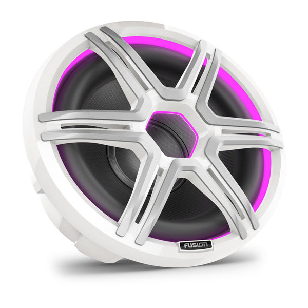Garmin Fusion Apollo Subwoofer, 12" LED-marinesubwoofer med gitter i Sports White – produktbillede 3