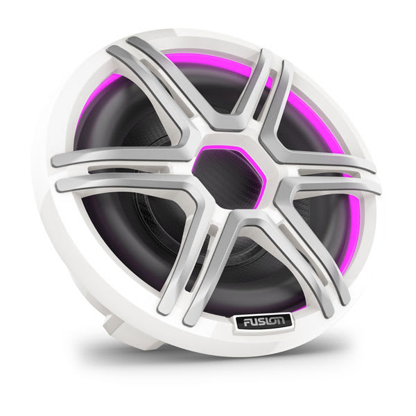 Garmin Fusion Apollo Subwoofer, 10" LED-marinesubwoofer med gitter i Sports White – produktbillede 3