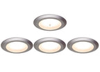 PREBIT EB12 - 2.0 Indbyggede LED - lys / mat - krom / sæt med 4 stk. - SejlStrøm