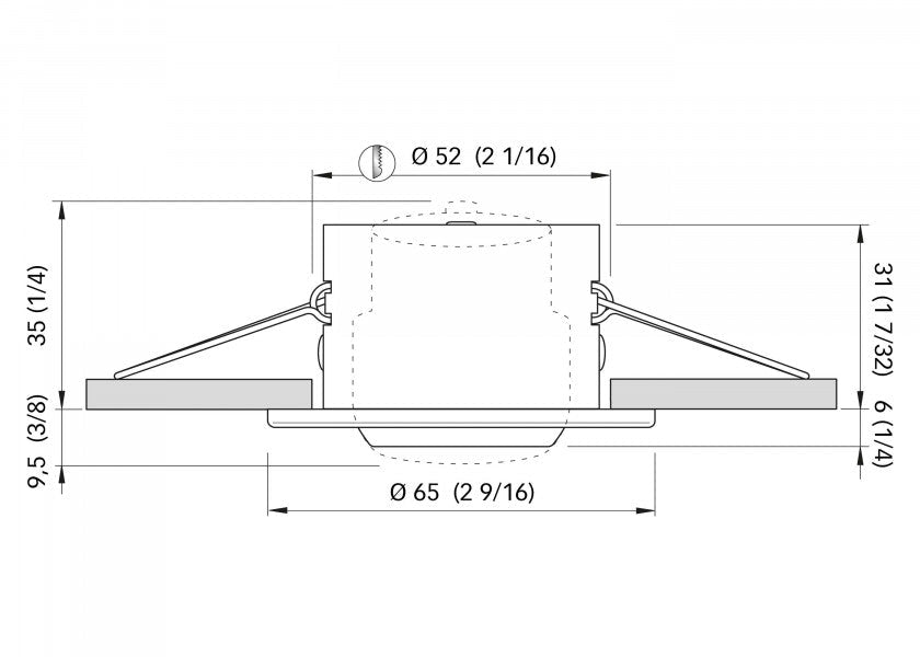 QUICK LED - loftslampe YOKO / rustfrit stål, poleret - SejlStrøm