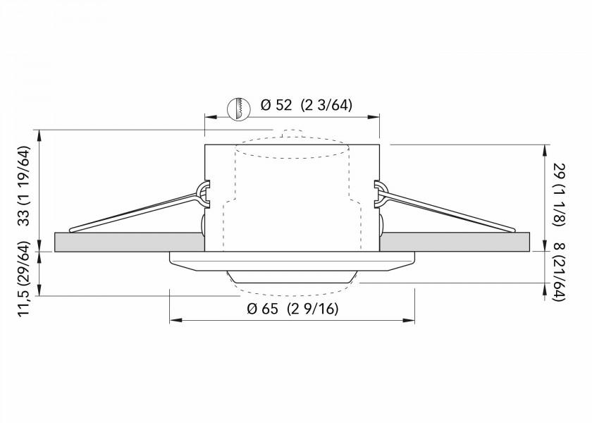 QUICK LUCILLE LED - loftslampe / Rustfrit stål, satin - SejlStrøm