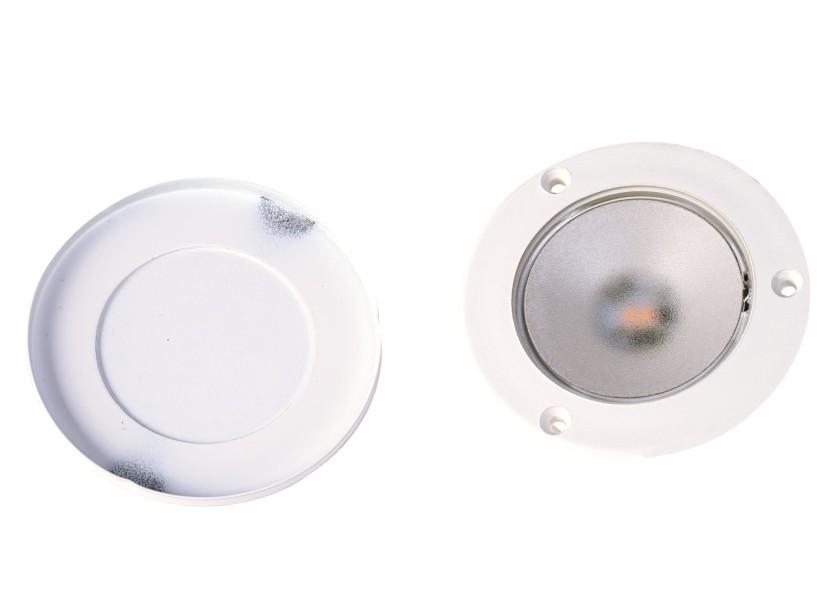 QUICK TED LED - loftslampe / rustfrit stål, hvid finish - SejlStrøm