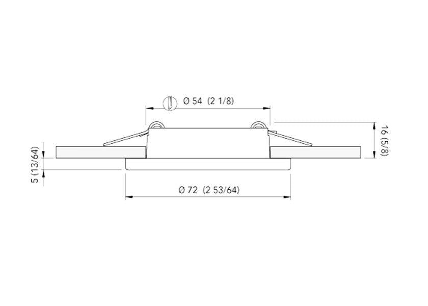 QUICK TED S LED - loftslampe / rustfrit stål, hvid finish - SejlStrøm