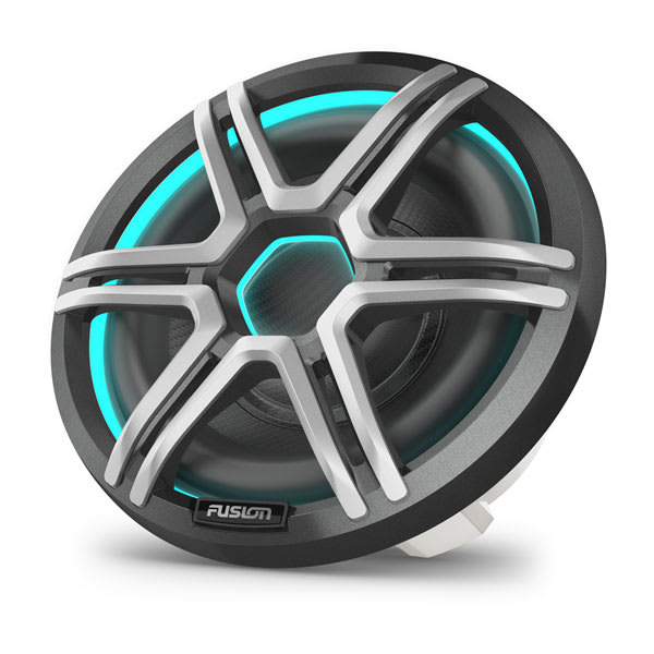 Garmin Fusion Apollo Subwoofer, 10" LED-marinesubwoofer med gitter i Sports Grey – produktbillede 2