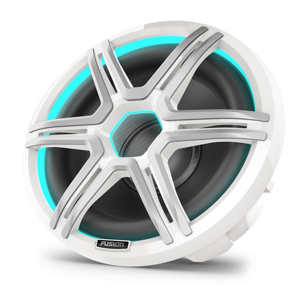 Garmin Fusion Apollo Subwoofer, 12" LED-marinesubwoofer med gitter i Sports White – produktbillede 2