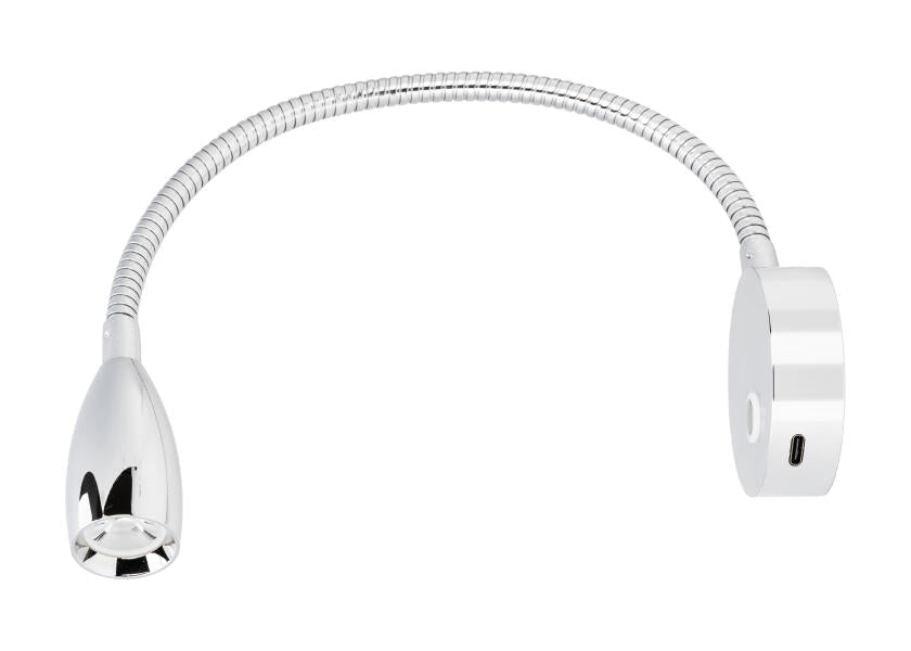 SEATEC LED - læselampe / fleksibel arm / med berøringskontakt og USB - C - opladningsport - SejlStrøm
