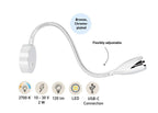 SEATEC LED - læselampe / fleksibel arm / med berøringskontakt og USB - C - opladningsport - SejlStrøm