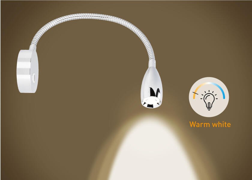 SEATEC LED - læselampe / fleksibel arm / med berøringskontakt og USB - opladningsport - SejlStrøm
