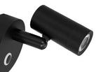 SEATEC LED - læselampe med berøringskontakt og USB - C - opladningsport / sort - SejlStrøm