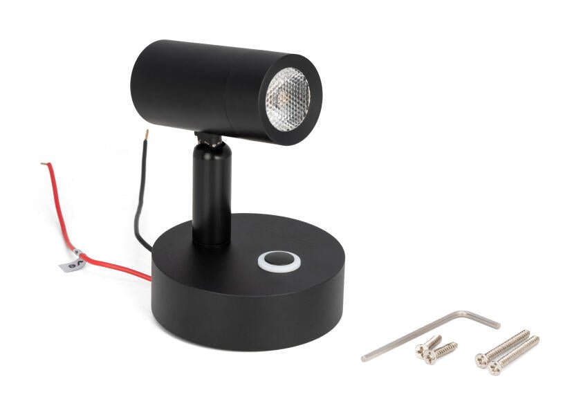 SEATEC LED - læselampe med berøringskontakt og USB - C - opladningsport / sort - SejlStrøm