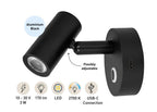 SEATEC LED - læselampe med berøringskontakt og USB - C - opladningsport / sort - SejlStrøm