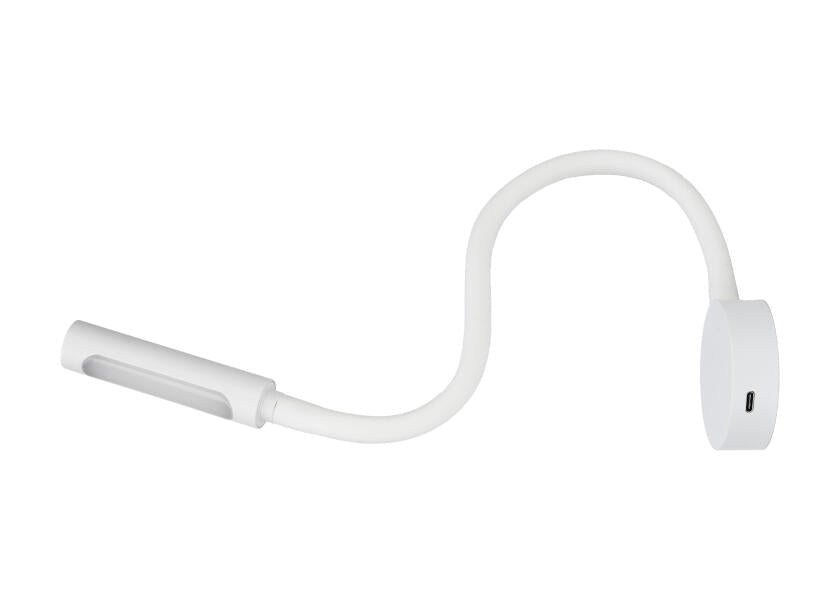 SEATEC LED - læselampe med lysdæmper og USB - C / hvid / varm hvid / rød - SejlStrøm
