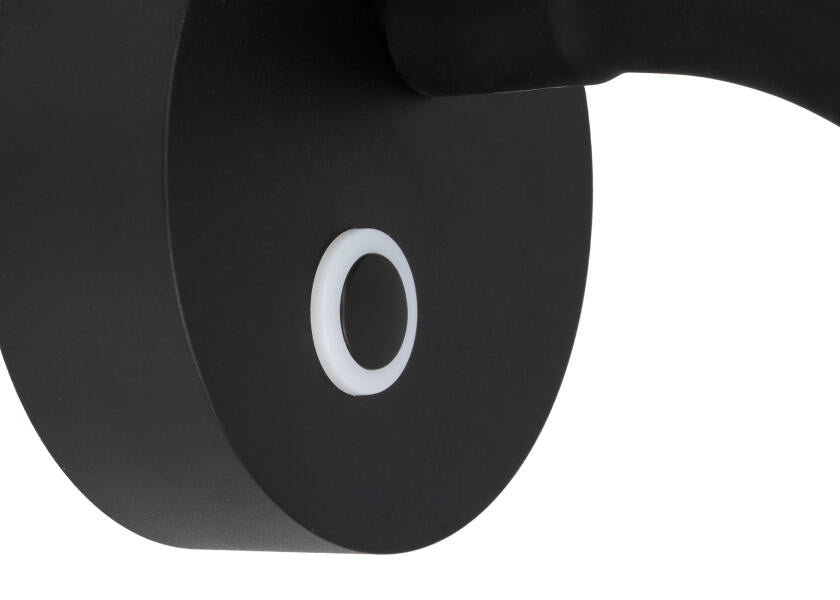 SEATEC LED - læselampe med lysdæmper og USB - C / sort / varm hvid - SejlStrøm