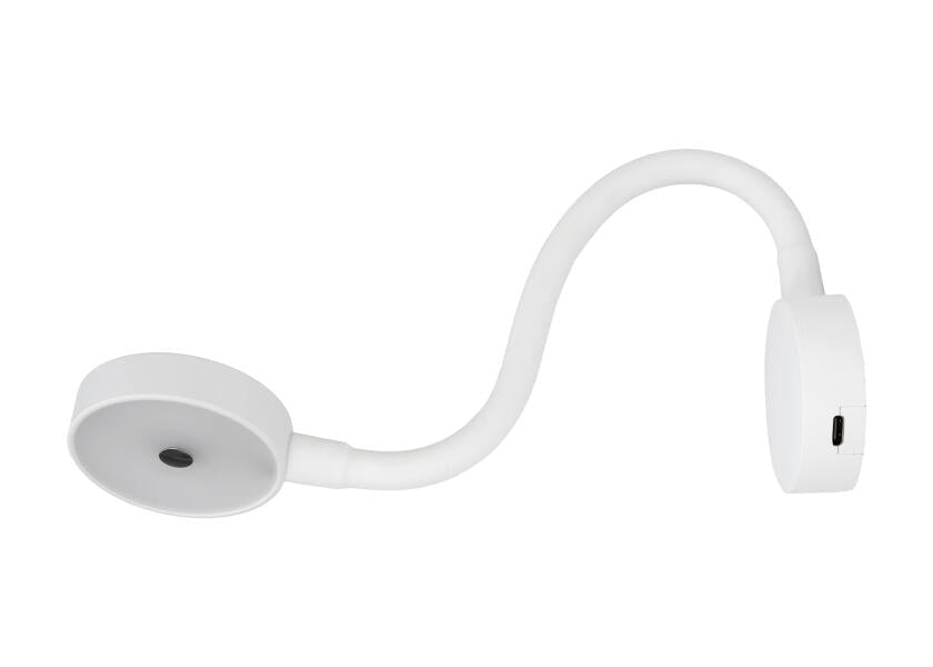 SEATEC LED - læselampe med lysdæmper og USB / hvid - SejlStrøm