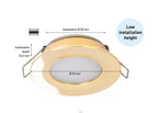 SEATEC LED loftslampe / dæmpbar / guldbelagt - SejlStrøm