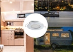 SEATEC LED loftslampe med kontakt / forkromet - SejlStrøm