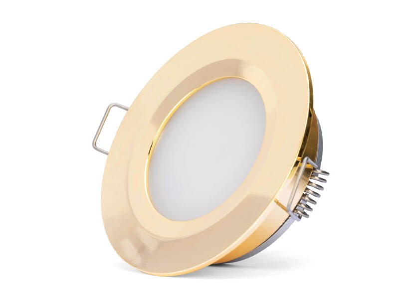 SEATEC LED loftslampe med kontakt / guldbelagt - SejlStrøm