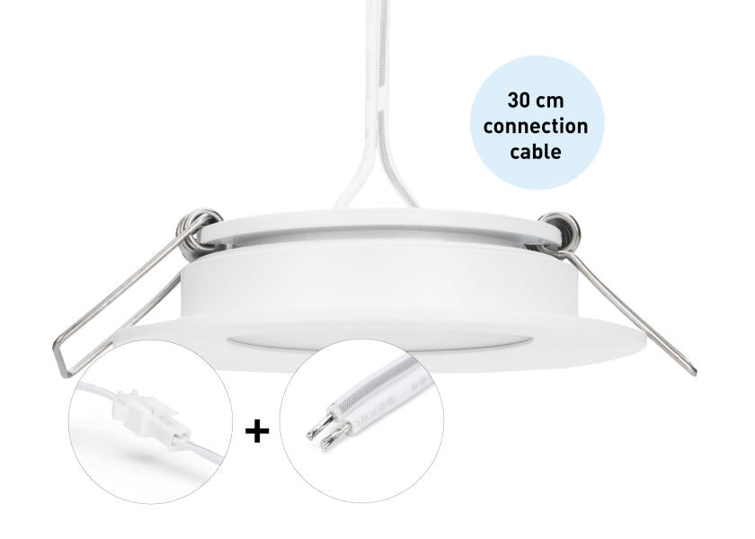 SEATEC LED loftslampe med kontakt / hvid - SejlStrøm