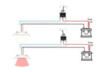 SEATEC LED loftslampe / omskiftelig hvid/rød - SejlStrøm