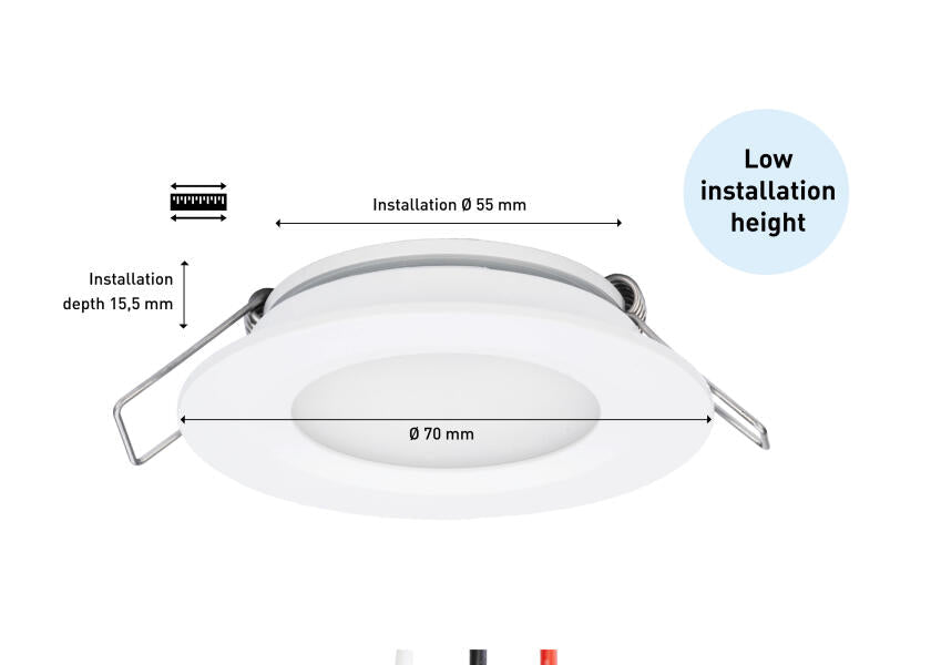 SEATEC LED loftslampe / omskiftelig hvid/rød - SejlStrøm
