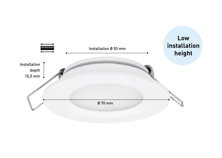 SEATEC LED - panellampe / med berøringsdæmper / hvid - SejlStrøm