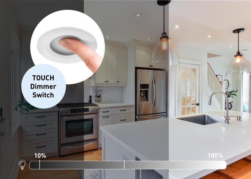 SEATEC LED - panellampe / med berøringsdæmper / hvid - SejlStrøm