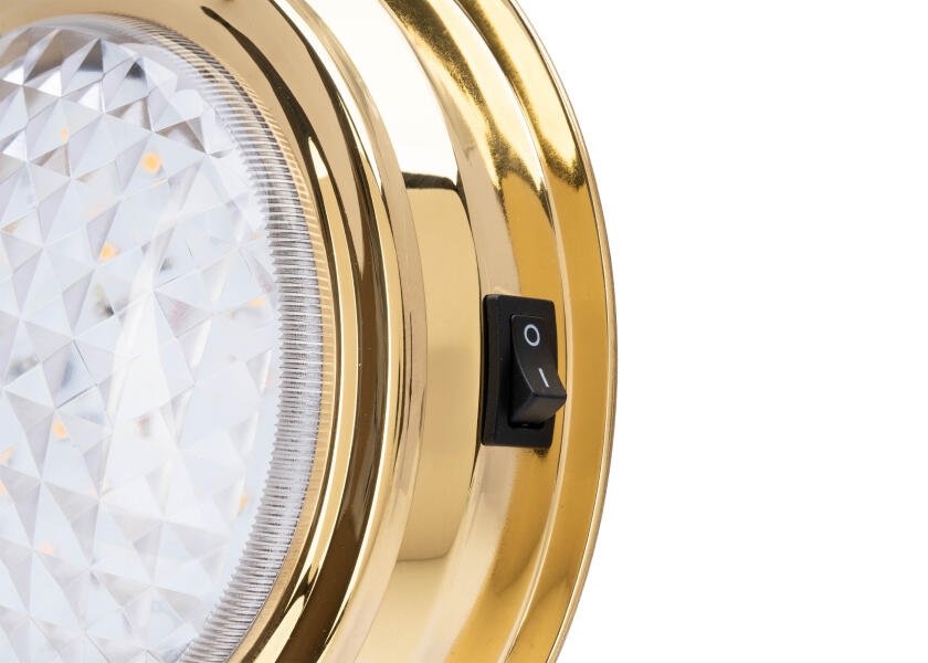 SEATEC SUNNY LED Cabin Light / brass / warm white - SejlStrøm