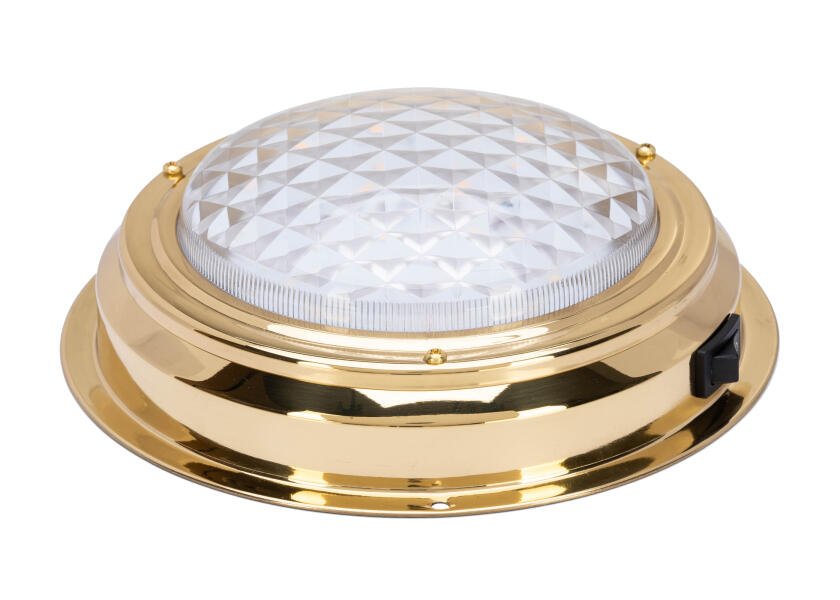 SEATEC SUNNY LED Cabin Light / brass / warm white - SejlStrøm