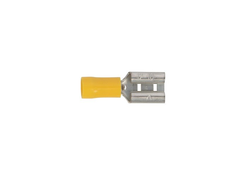 Spadestik hun / gul / 4,0 - 6,0 mm² / pakke med 50 / 9,7 mm - SejlStrøm