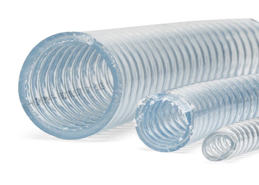 Ståltrådsforstærket PVC - slange - SejlStrøm